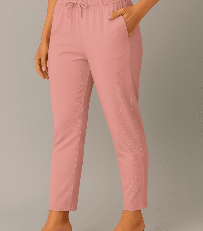 Cotton straight cut pants