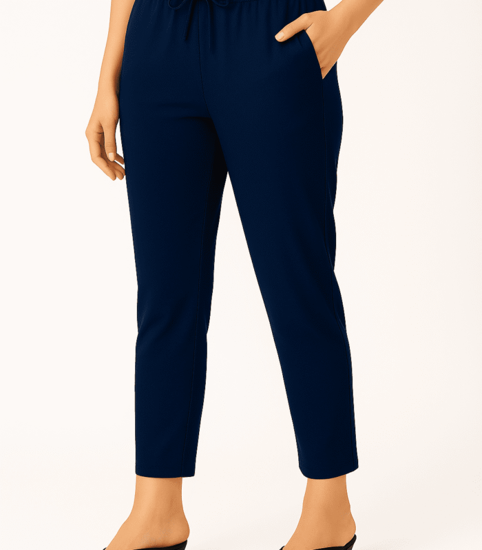 Straight Cut Cotton Pants