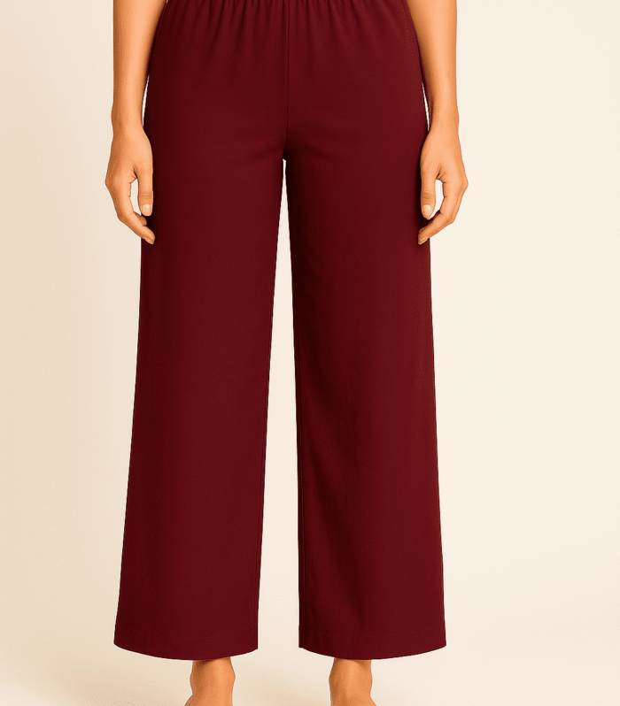 Maroon Palazzo Pants for Party Wear