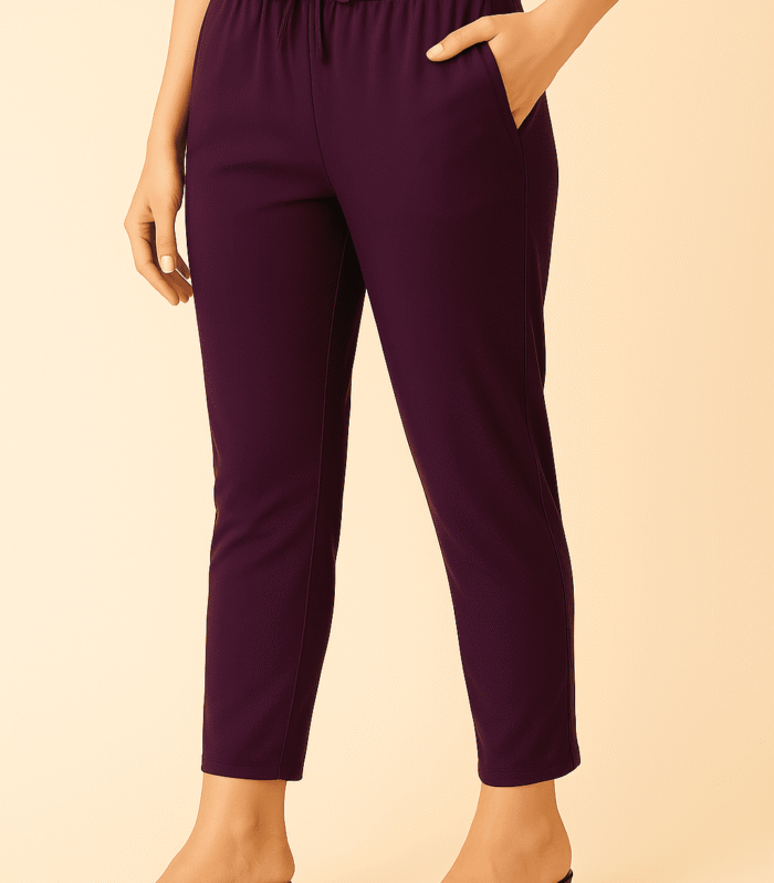 Cotton straight cut pants