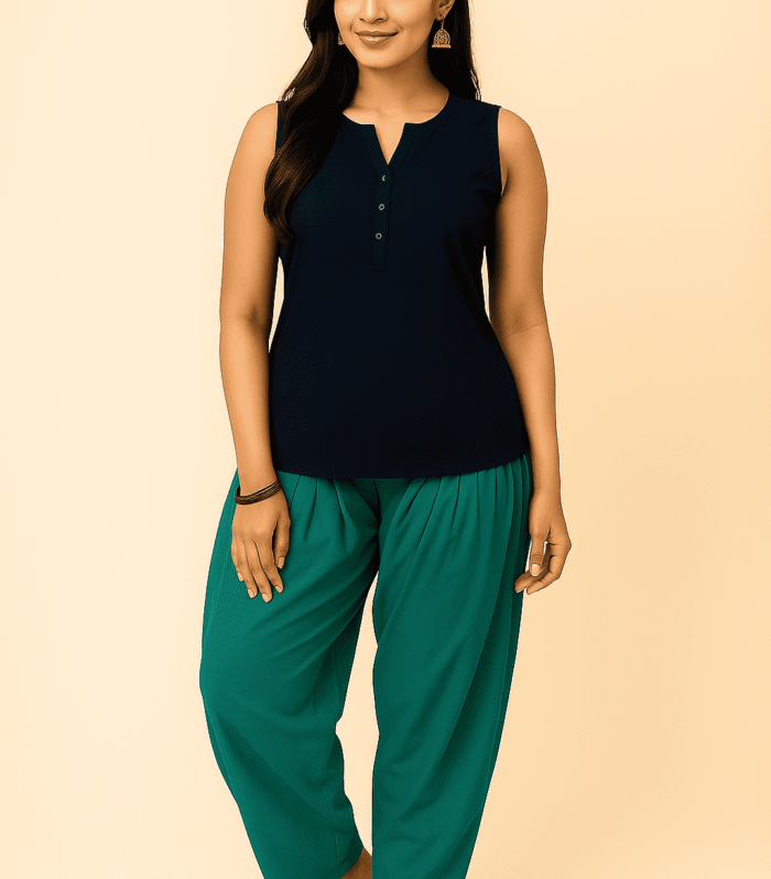 Patiala Green Pant
