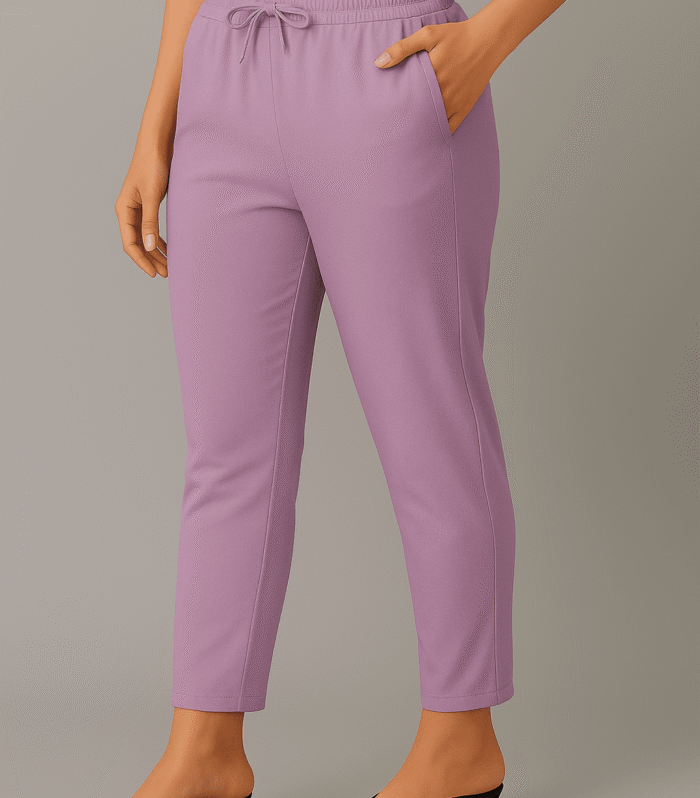 Cotton straight cut pants