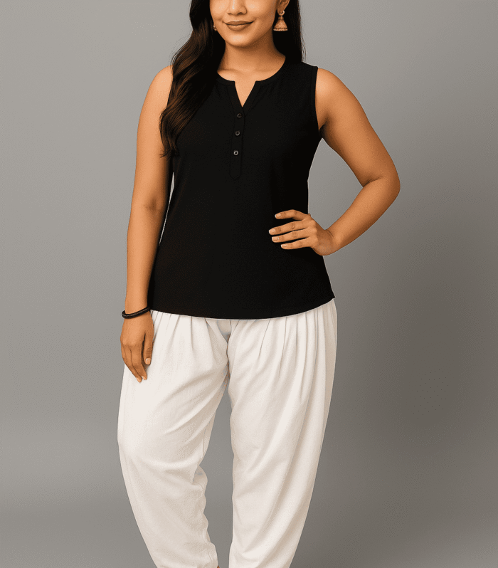 Cotton Patiala White Color Pants for Women –