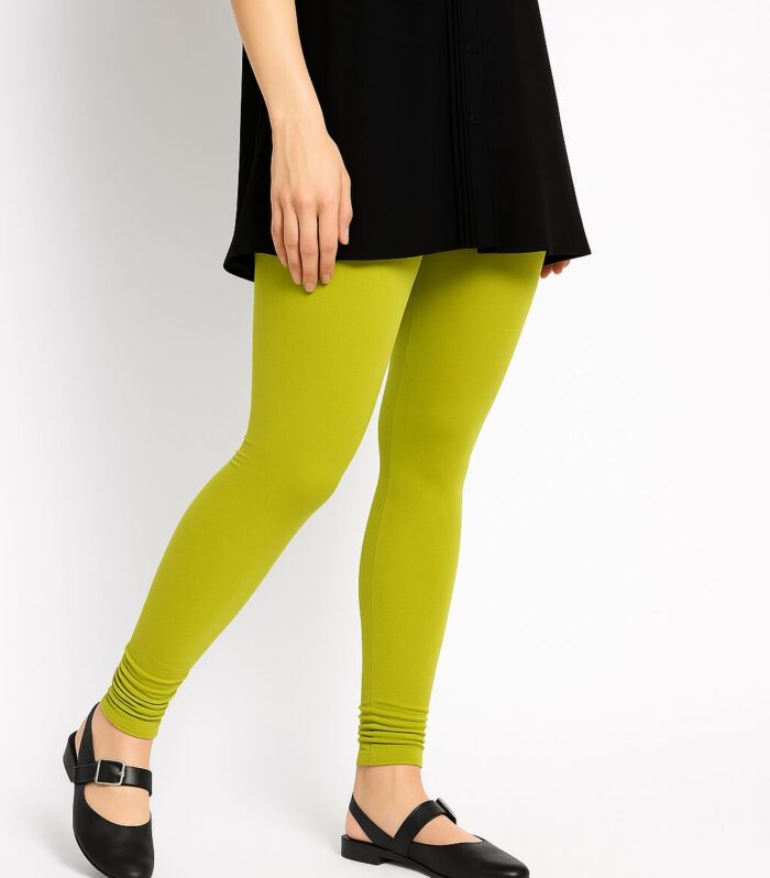 Olive yellow leggings for women