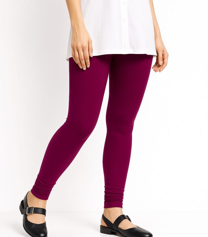 Plum purple leggings for women