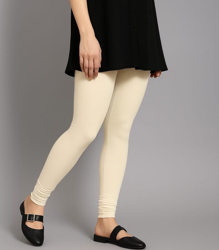 Cream leggings for women