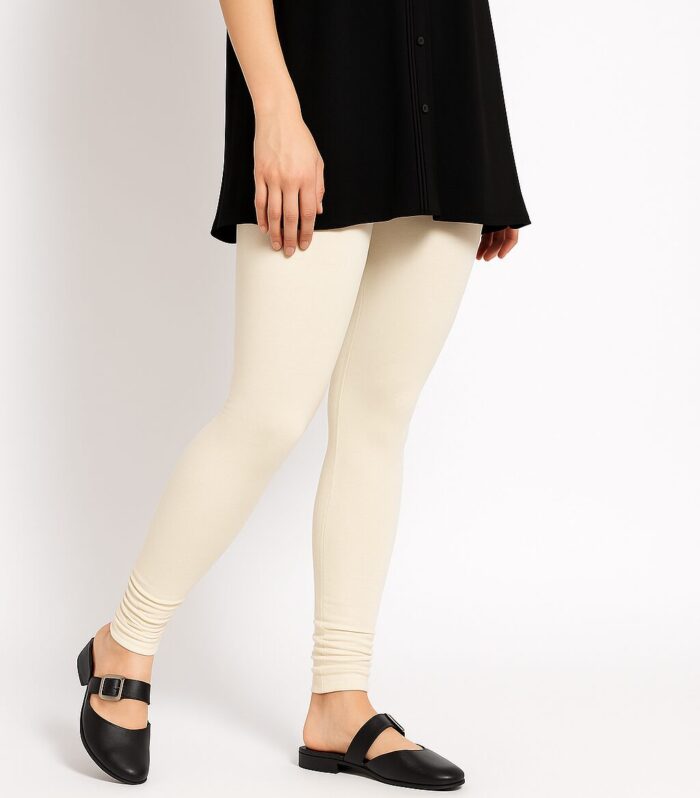 Light lvory leggings for women