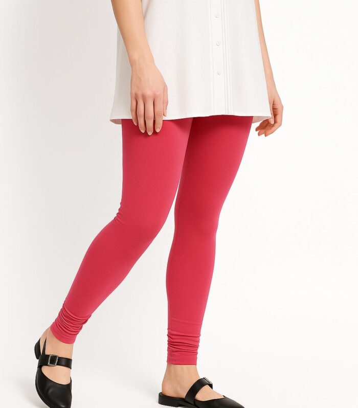 Coral pink leggings for women