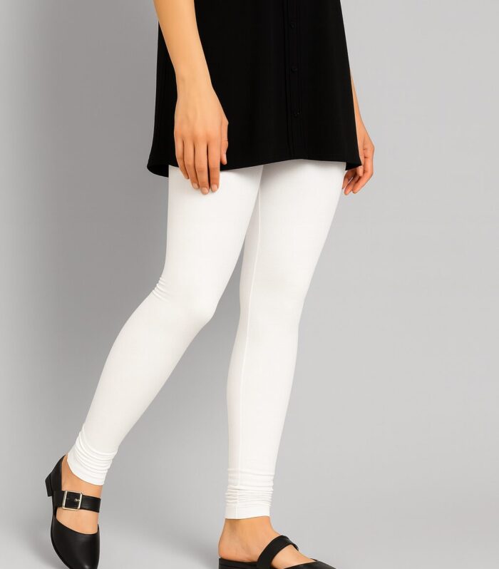 White colour leggings for women