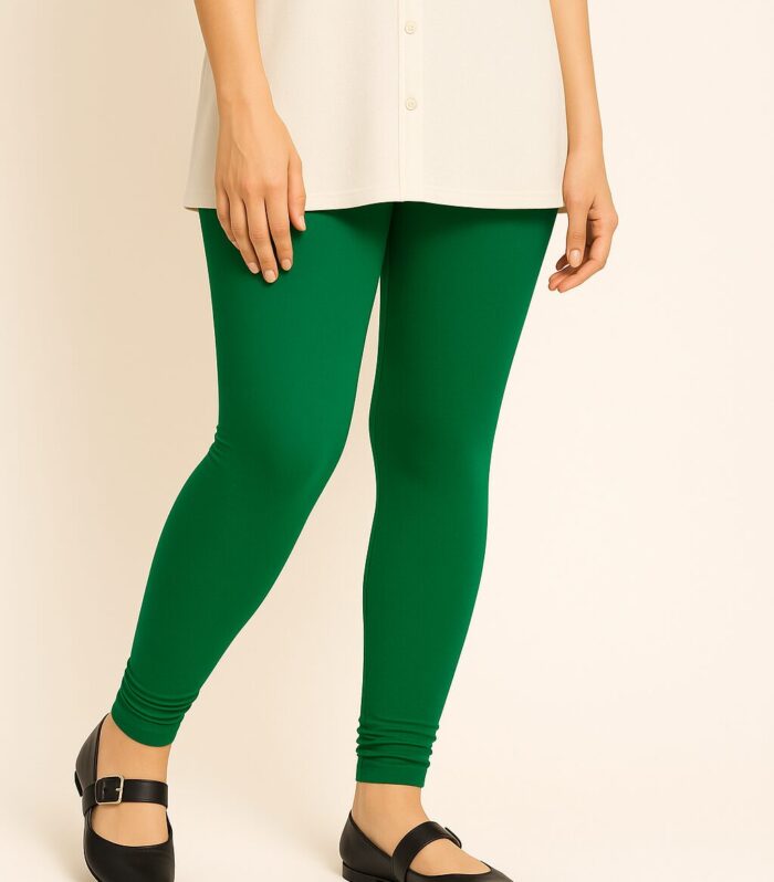 LEAF GREEN-cotton legging