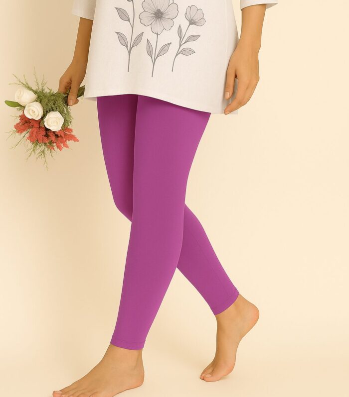 Or child pink ankle length leggings for women