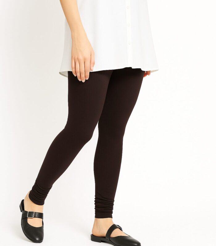 Dark brown leggings for women